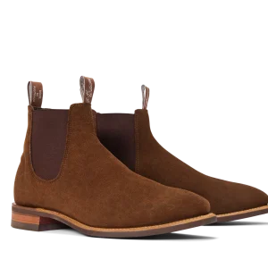 R M Williams – Suede Comfort Craftsman Boots – Brown