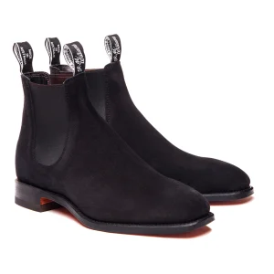 R M Williams – Suede Comfort Craftsman Boots – Black