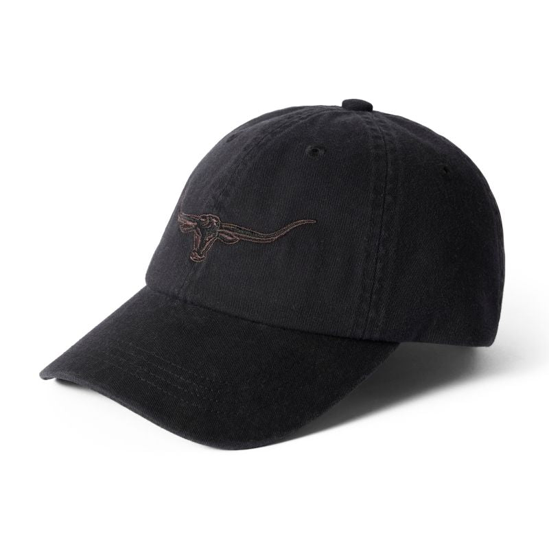 R.M.Williams Longhorn Twill Cap - Black Wash