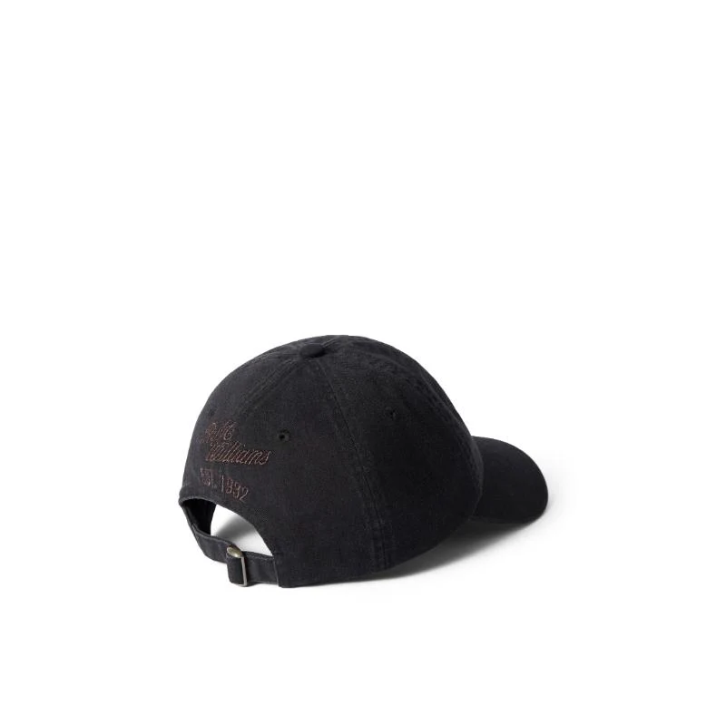R.M.Williams Longhorn Twill Cap - Black Wash - Image 2