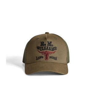 Alternative view of R.M.W. Longhorn trucker cap