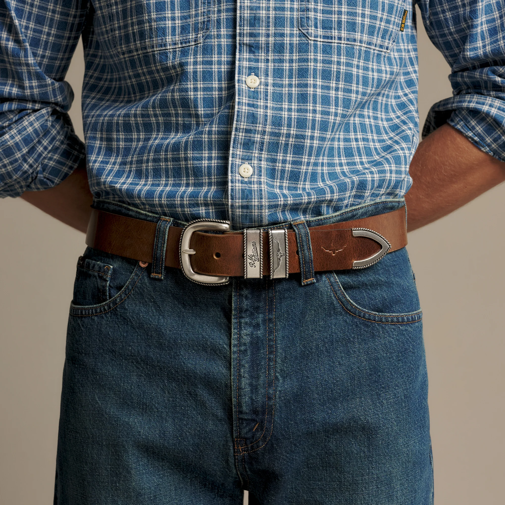 R.M.Williams Rope Drover Belt – Pull-Up Double-Butt Solid Hide Leather - Image 3