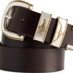 Alternative view of R.M.Williams Rope Drover Belt – Chestnut