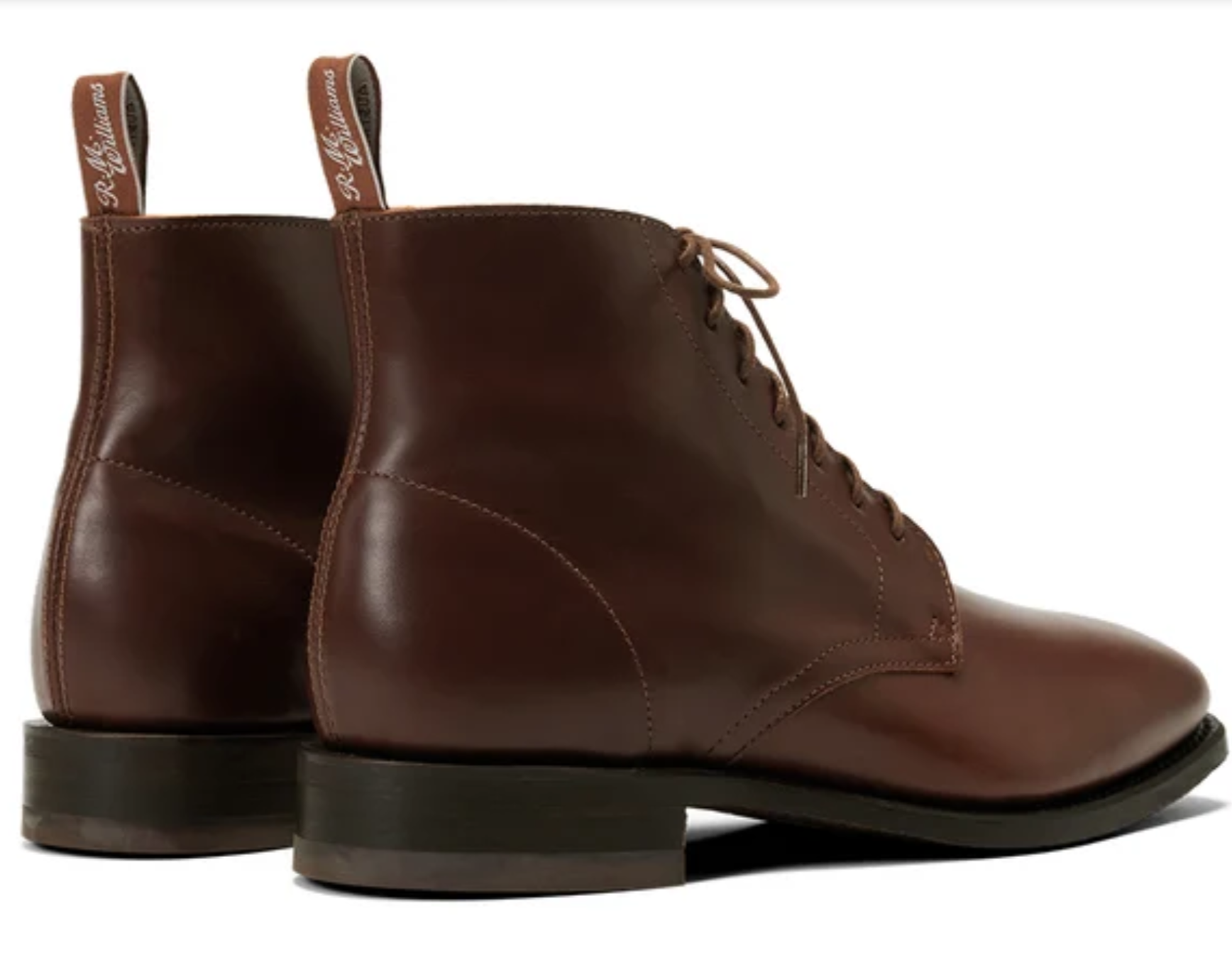 RM Williams Craftsman Lace Boot – Café Waxy Pull-Up Leather - Image 2